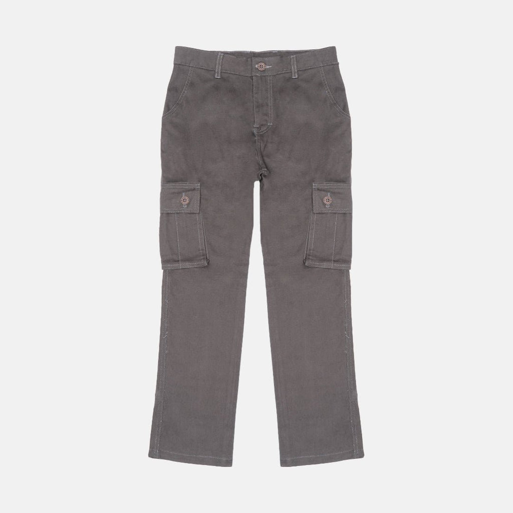 Grey Cargo Basic Pants - Pride N Joy Co