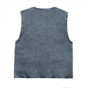 Hart Sand Denim Jeans Vest Reversible - Pride N Joy Co