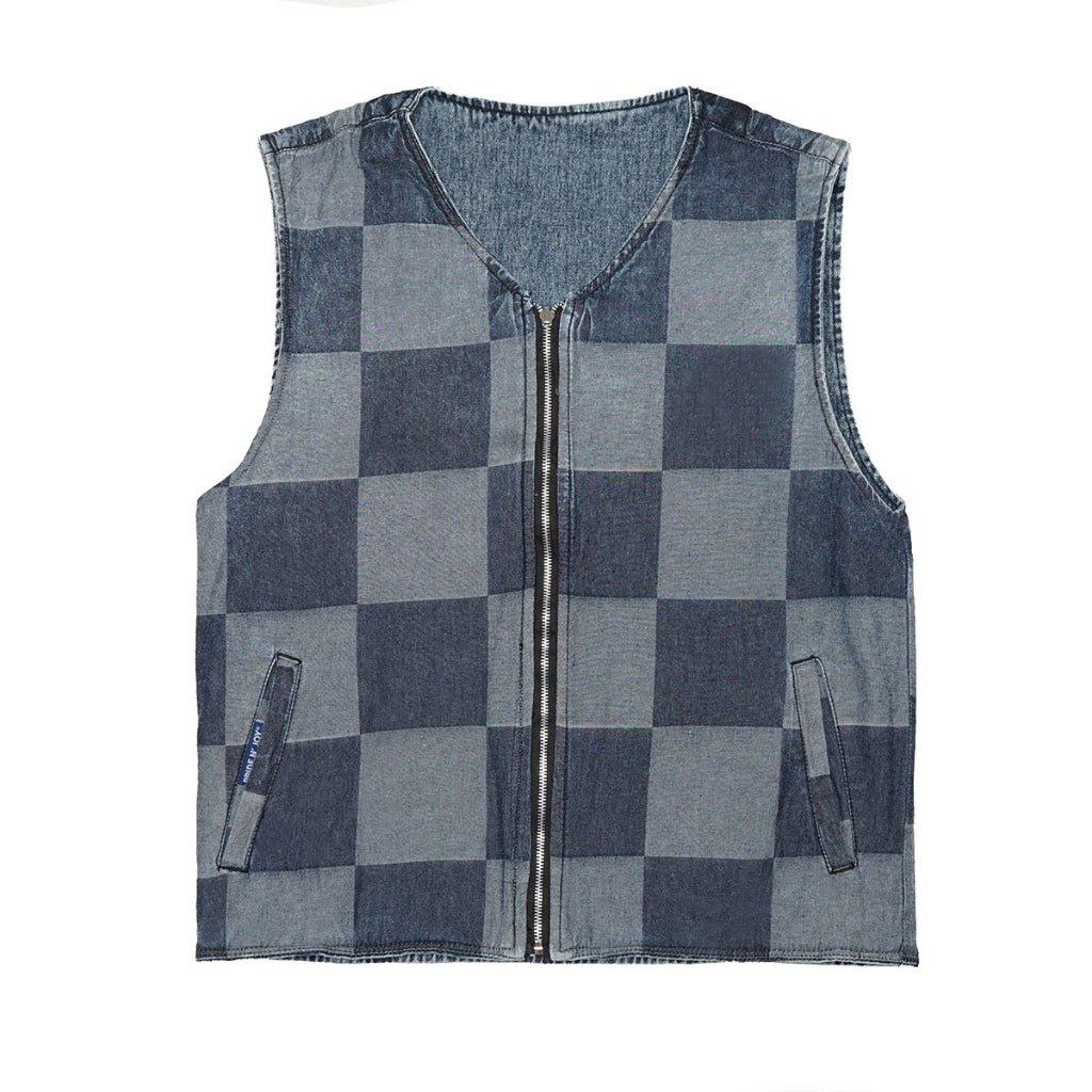 Pride N Joy Co - Hart Sand Denim Jeans Vest Reversible - Pride N Joy Co