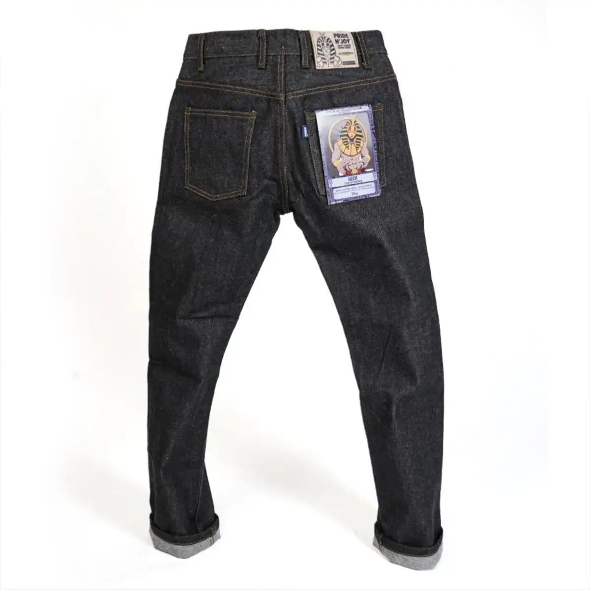 Pride N Joy Co - Heka 17 Oz Heavyweight Black Selvedge Denim Jeans - Pride N Joy Co