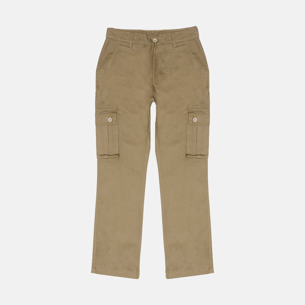 Khaki Cargo Basic Pants - Pride N Joy Co