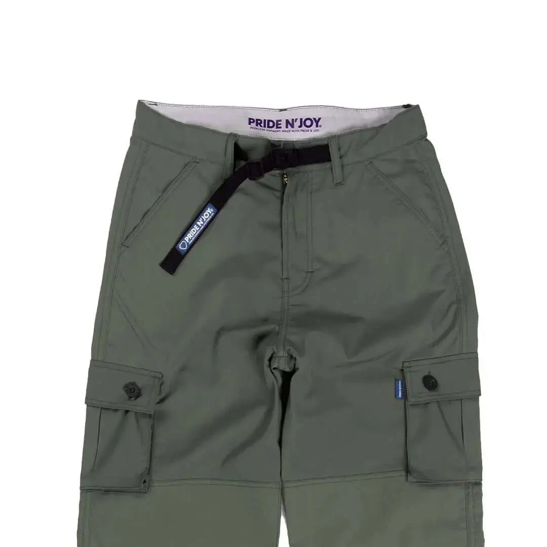 Pride N Joy Co - Olive Cargo Pants Rangers Loose - Pride N Joy Co