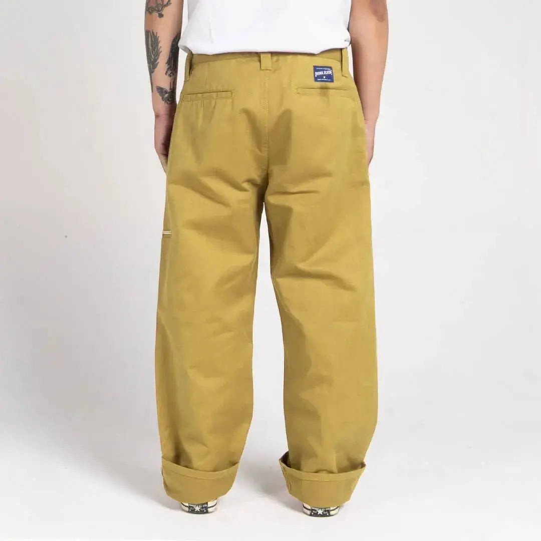 Pride N Joy Co - Selvedge Chino Pants Cream - Pride N Joy Co