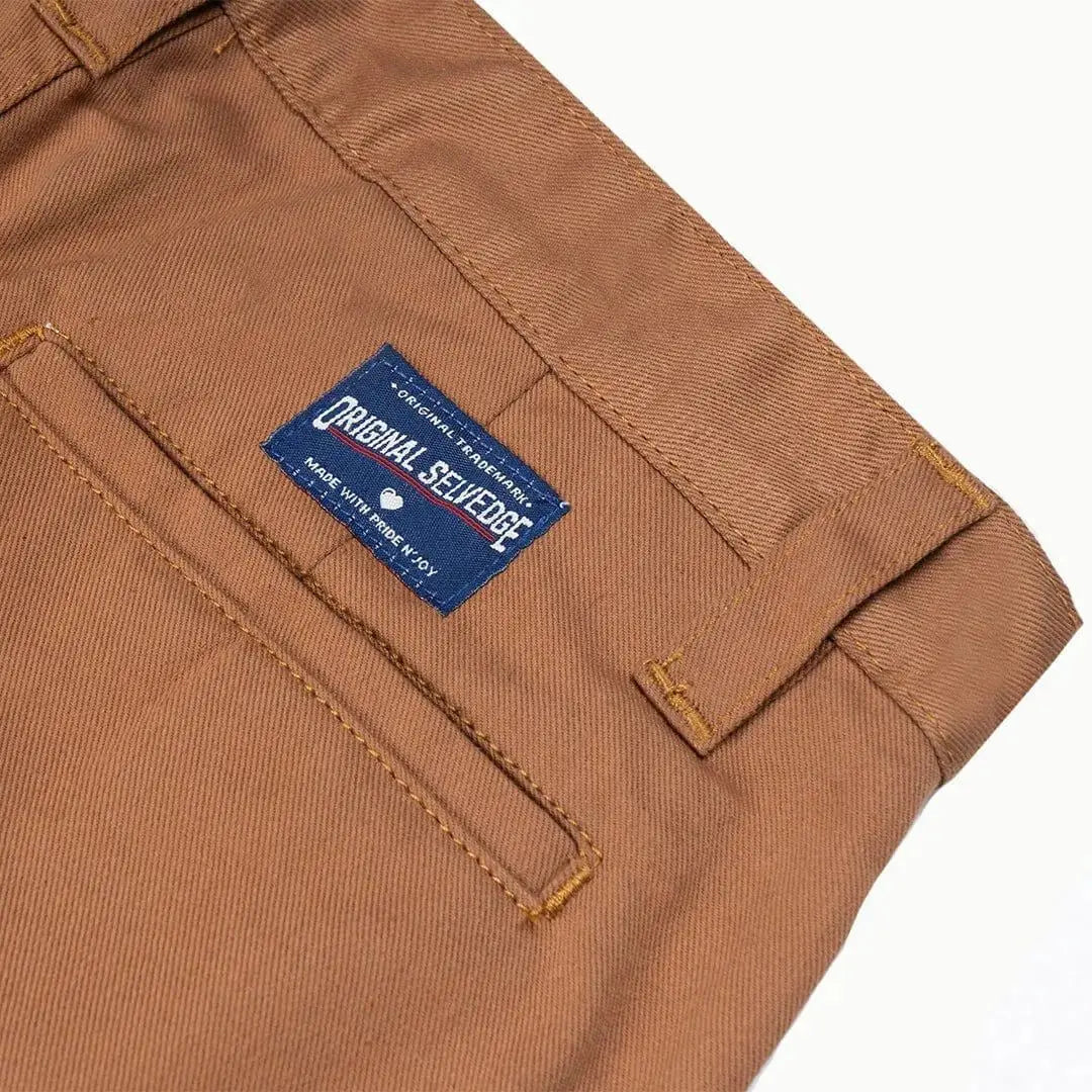 Pride N Joy Co - Selvedge Chino Pants Khaki - Pride N Joy Co