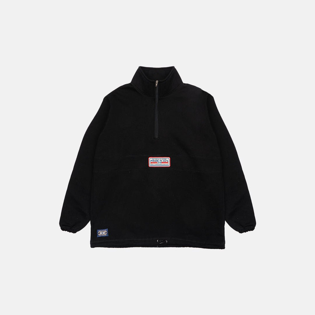 Sign Half Zip Sweatshirt Black - Pride N Joy Co