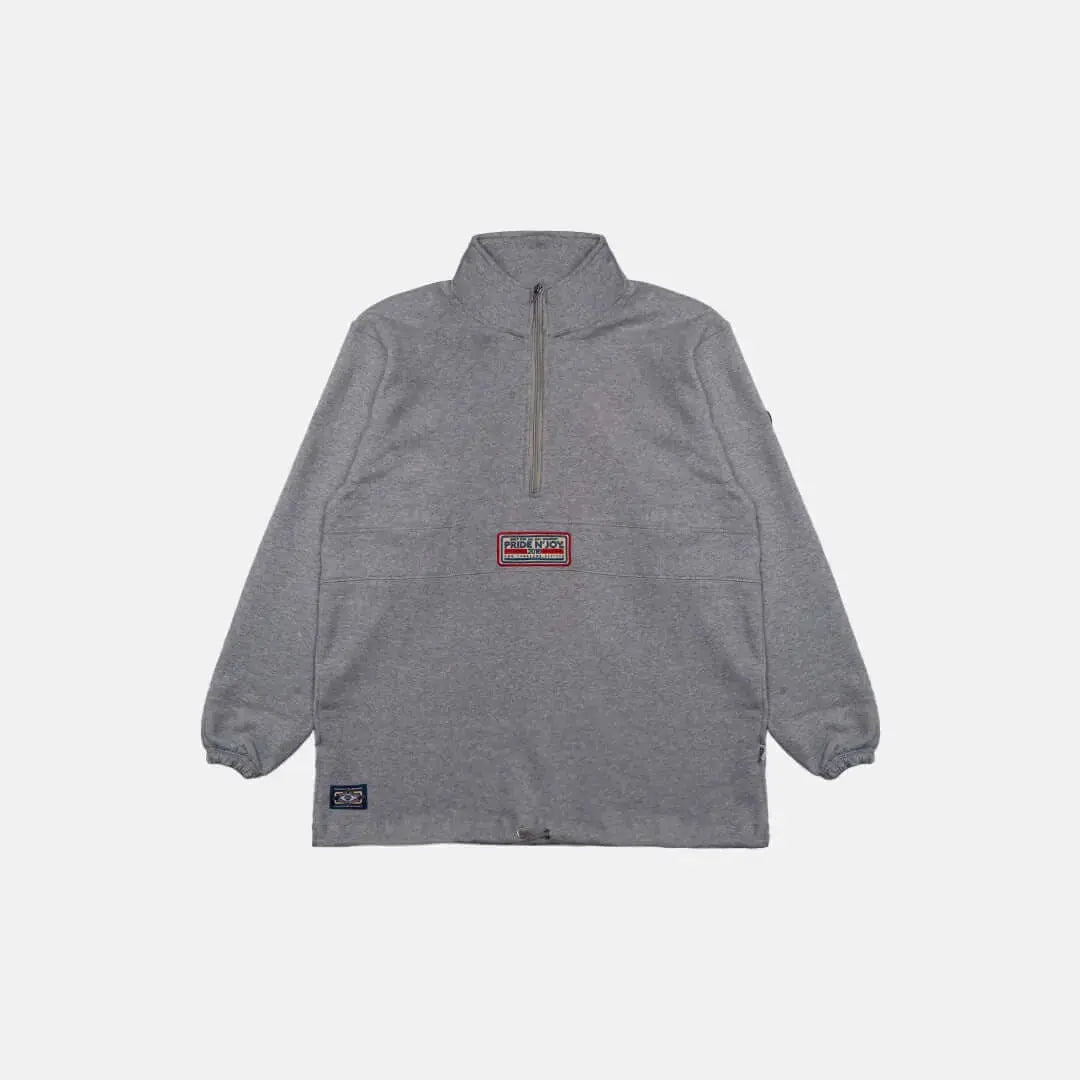 Pride N Joy Co - Sign Half Zip Sweatshirt Grey - Pride N Joy Co