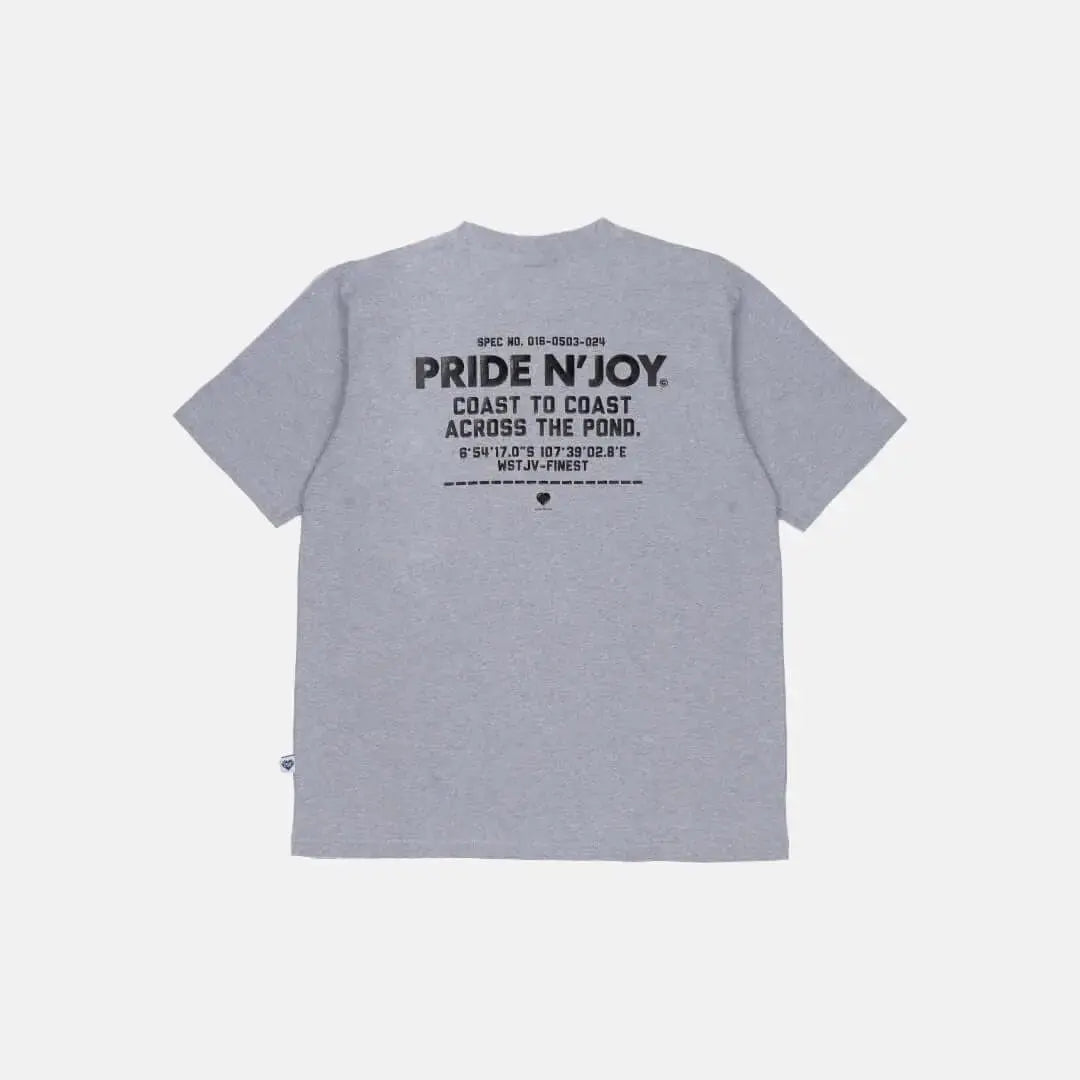 Pride N Joy Co - T-Shirt Graphic Across The Pond Tee Grey - Pride N Joy Co
