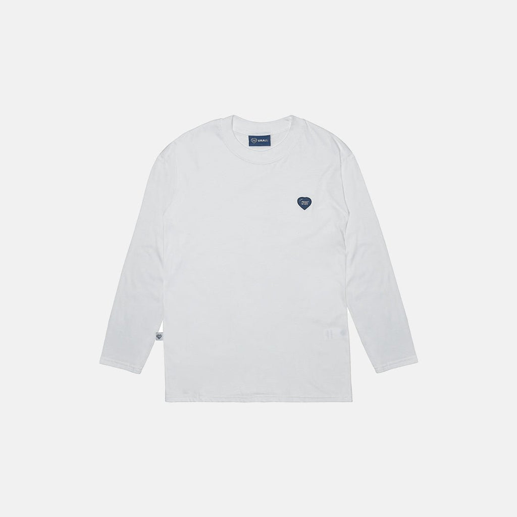 Pride N Joy Co - T-Shirt Long Sleeve Basic White - Pride N Joy Co