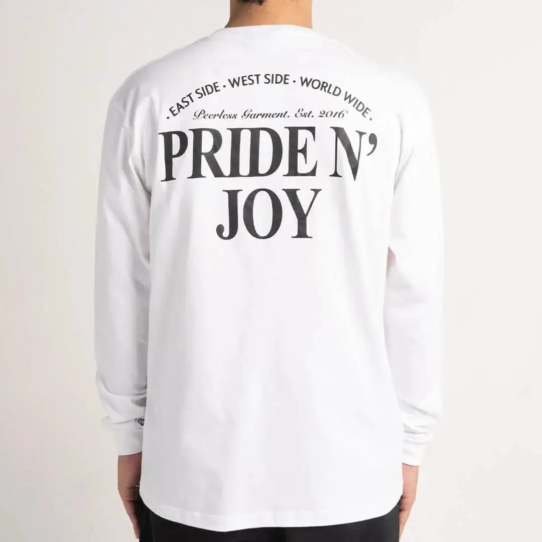 Pride N Joy Co - T-Shirt Longsleeve PNJ Rouman White - Pride N Joy Co