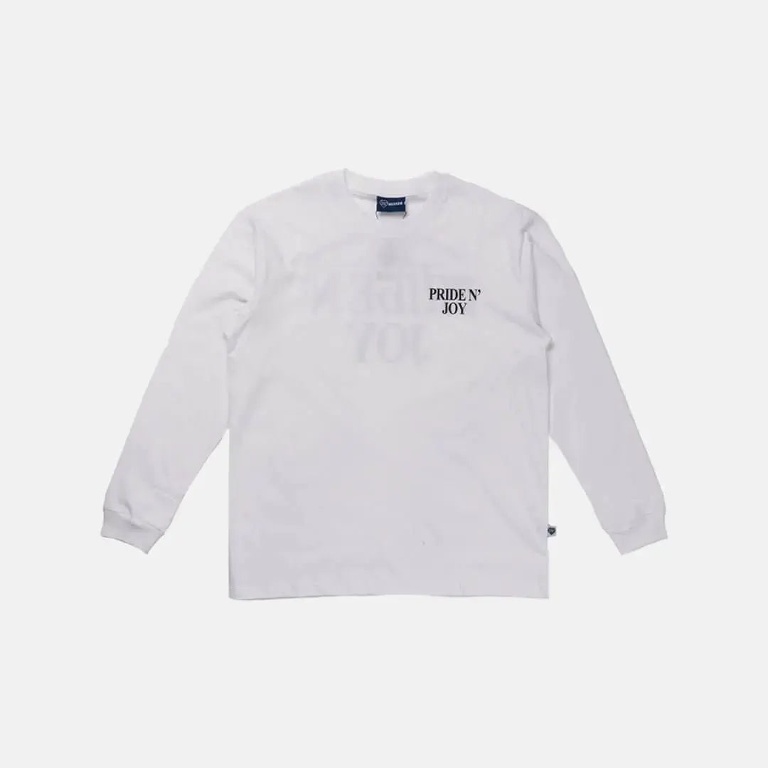 Pride N Joy Co - T-Shirt Longsleeve PNJ Rouman White - Pride N Joy Co