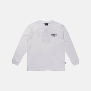 Pride N Joy Co - T-Shirt Longsleeve PNJ Rouman White - Pride N Joy Co