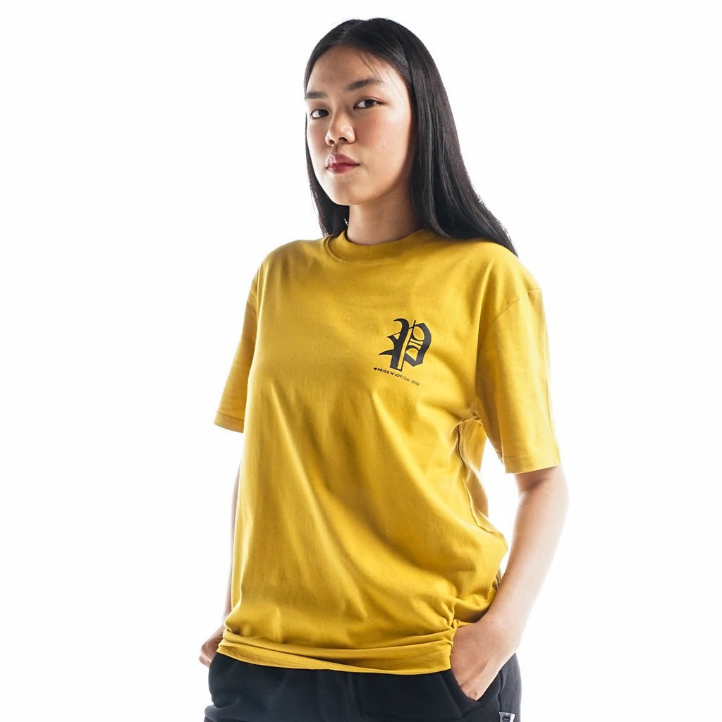 Pride N Joy Co - T-Shirt P Old English Yellow - Pride N Joy Co