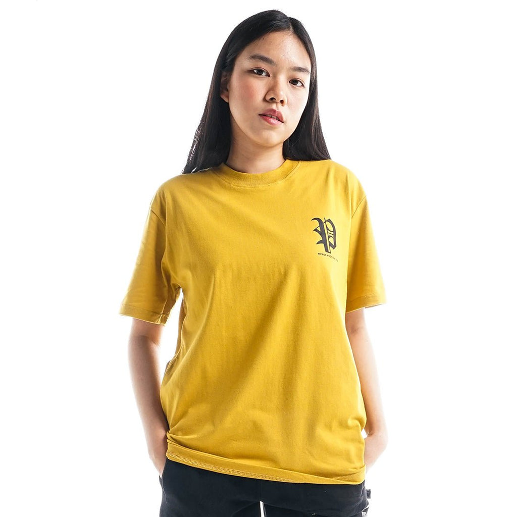 Pride N Joy Co - T-Shirt P Old English Yellow - Pride N Joy Co