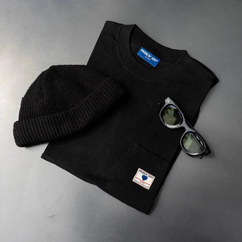 Pride N Joy Co - T-Shirt Pocket Tee Black - Pride N Joy Co
