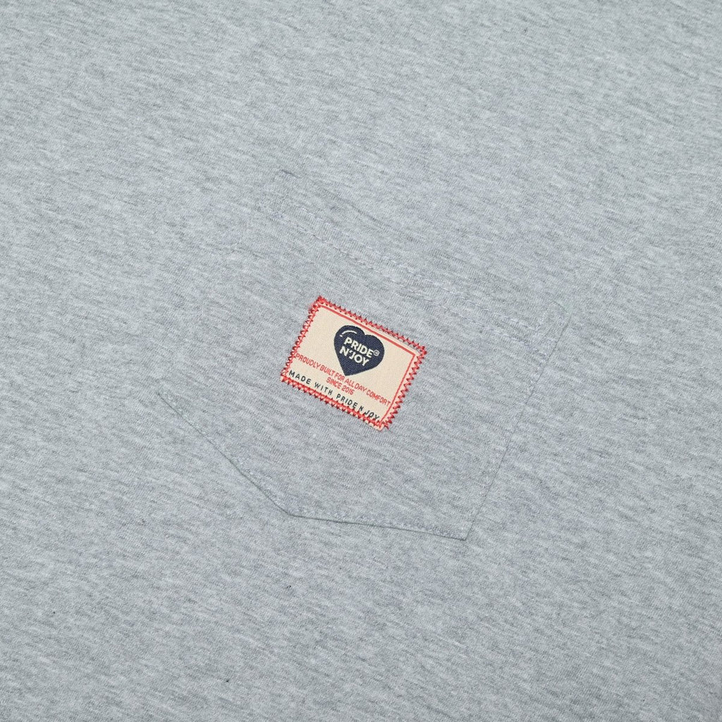 Pride N Joy Co - T-Shirt Pocket Tee Grey - Pride N Joy Co