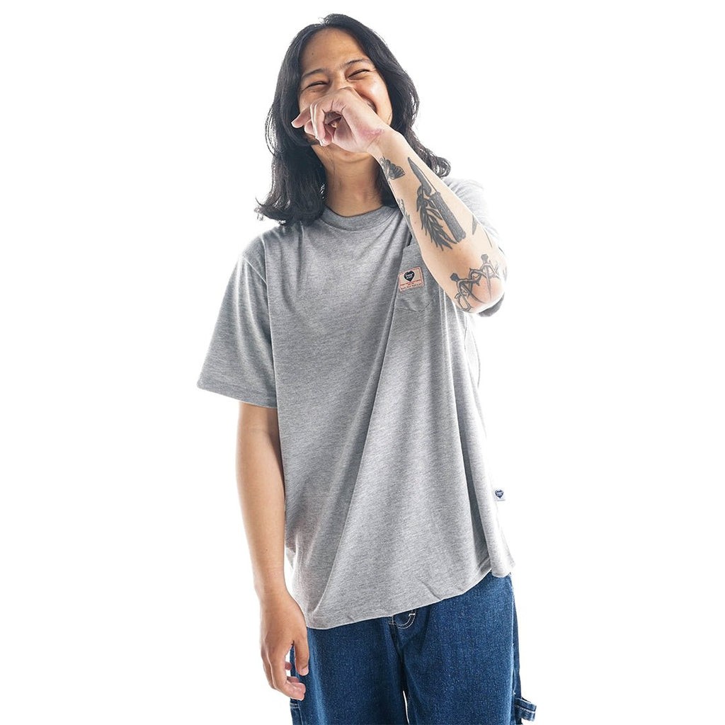 Pride N Joy Co - T-Shirt Pocket Tee Grey - Pride N Joy Co