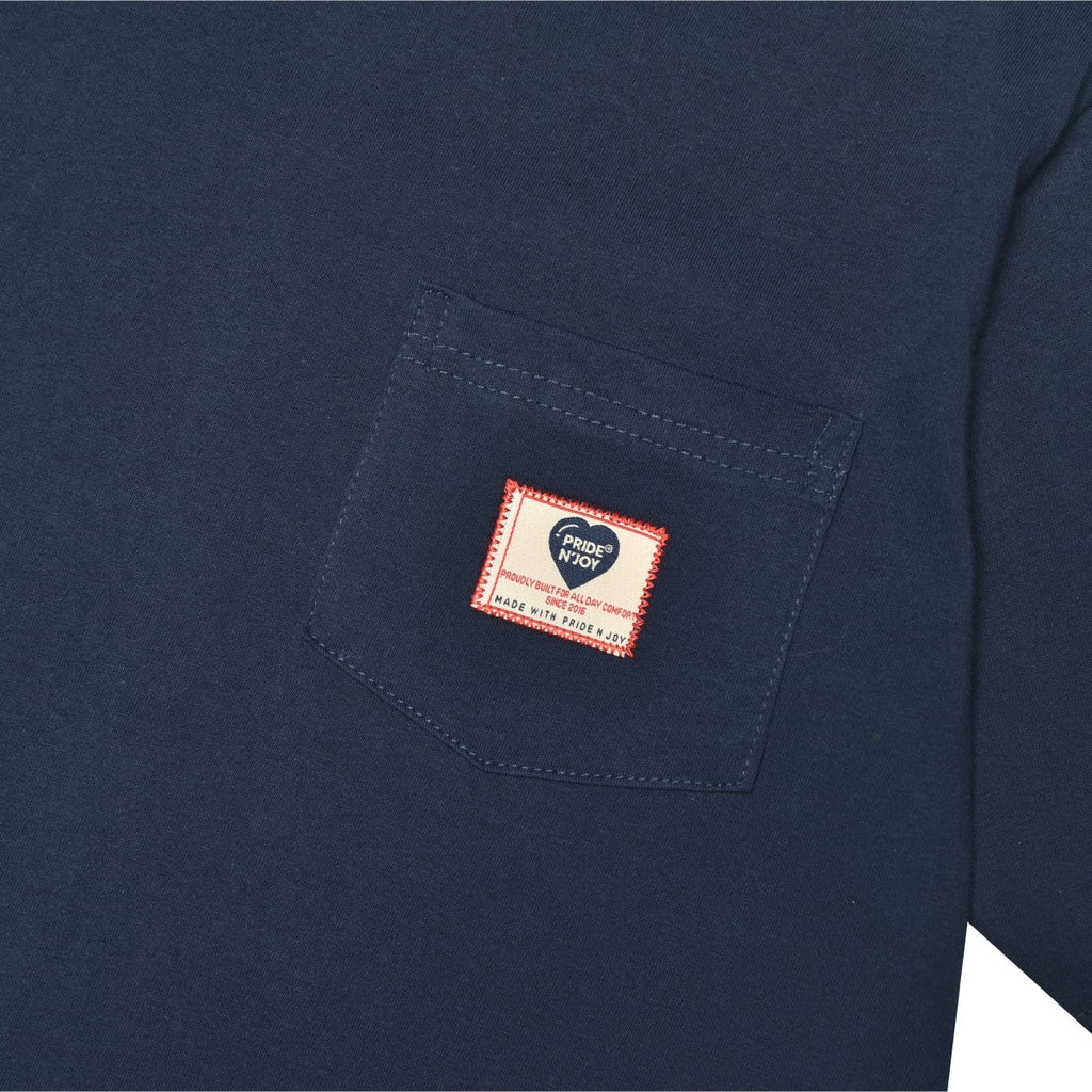 Pride N Joy Co - T-Shirt Pocket Tee Navy - Pride N Joy Co