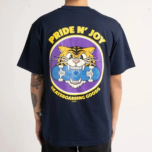 Pride N Joy Co - T-Shirt Tiger Skateboarding Navy - Pride N Joy Co