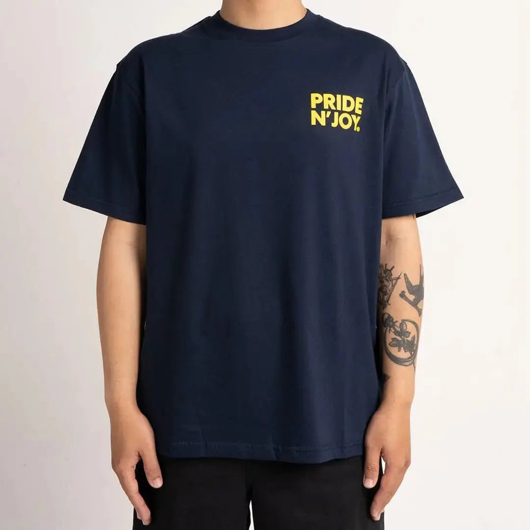 Pride N Joy Co - T-Shirt Tiger Skateboarding Navy - Pride N Joy Co