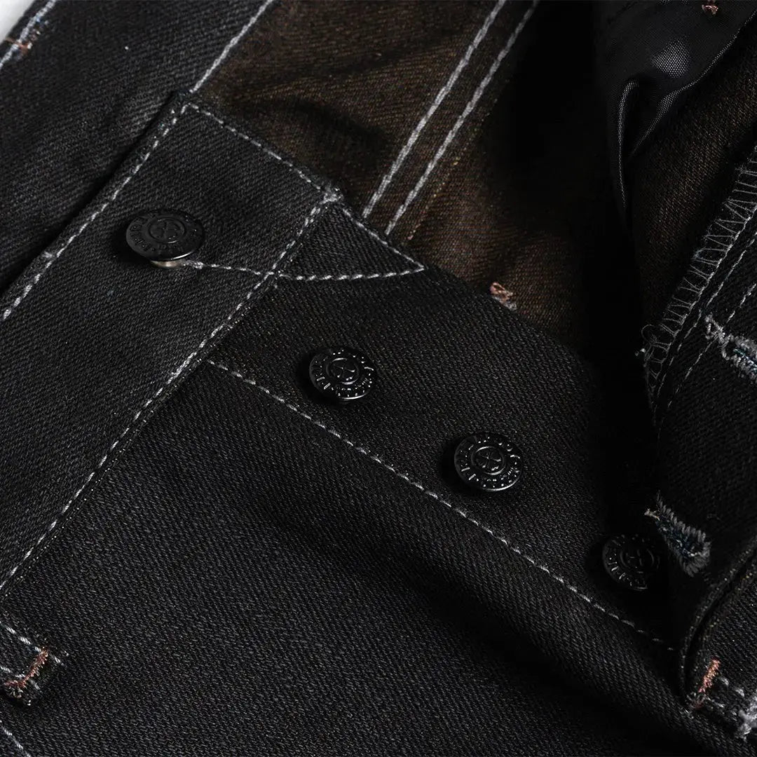 Pride N Joy Co - Tingi Bark 17 Oz Dyed Selvedge Heavyweight Denim - Pride N Joy Co